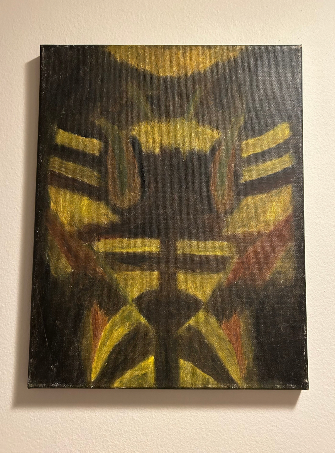 Bumblebee Head - oil on canvas