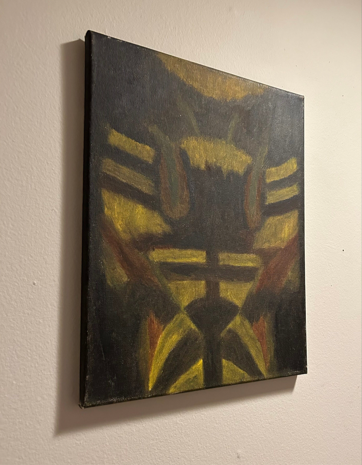 Bumblebee Head - oil on canvas